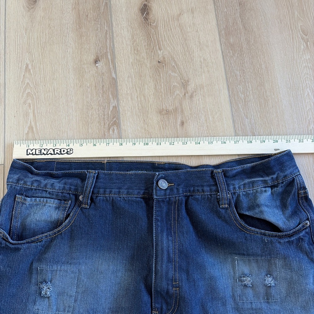 Rocawear Classic Fit Mens Dark  Jeans‎ Size 44 X 32 patchwork baggy street - Picture 8 of 10